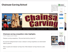 Tablet Screenshot of chainsaw-carving-school.com